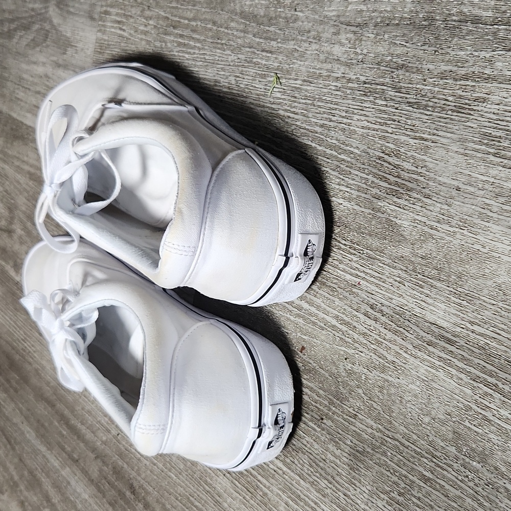 Vans Men's Classic White Sneakers - Picture 3 of 5